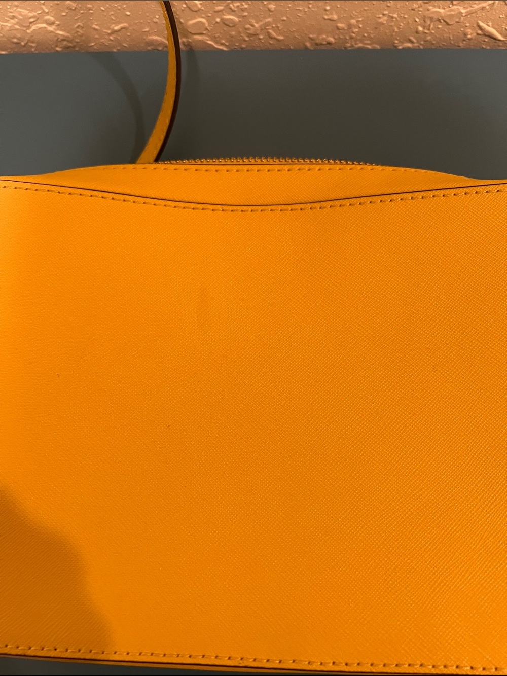 Michael Kors Yellow Saffiano Leather Crossbody Bag - Picture 6 of 6